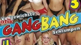 Vollgewichste Gangbang Schlampen 4